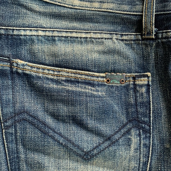 Mens Energie Straight Morris Fade Style Jeans - Picture 5 of 7